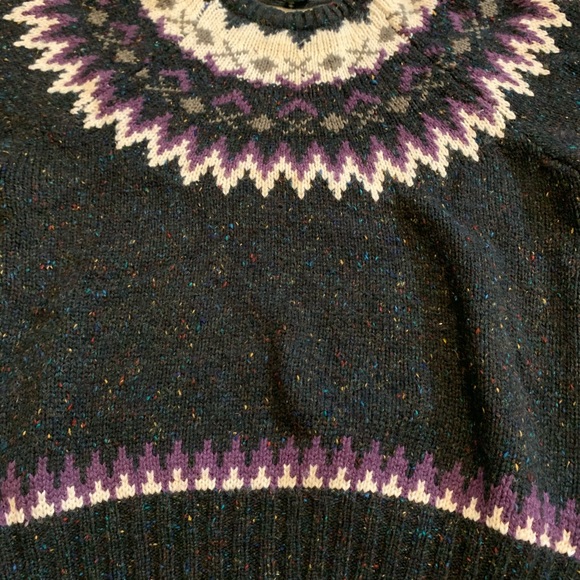 VTG Agenda Heavy Knit Wool Blend Crewneck Sweater - Picture 2 of 4